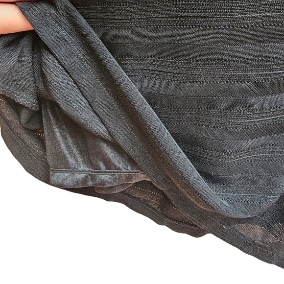 Midec Paris Little Black Dress with 3D Floral Detial on Shoulder, Size Small - Picture 7 of 9